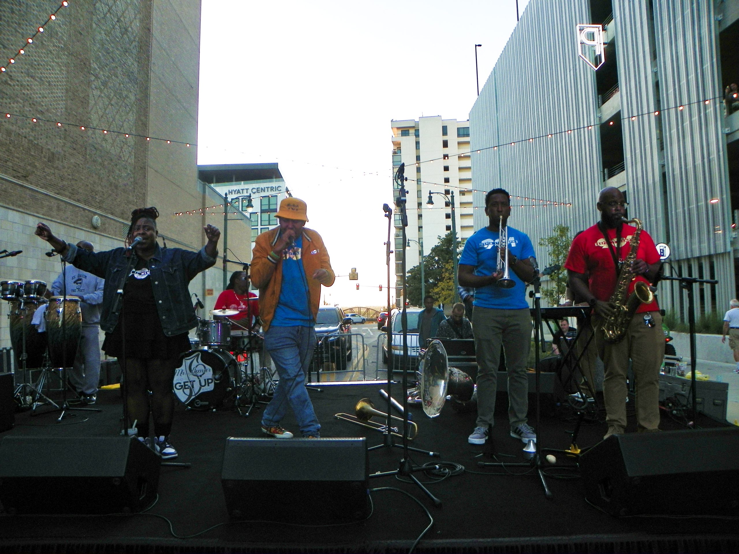 Suavo J and the M-Town Band at Alley Dayz in Downtown Memphis